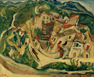 Ch. Soutine, Uitzicht op Cagnes (La Gaude en de Baous) door Chaim Soutine